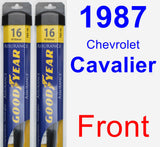 Front Wiper Blade Pack for 1987 Chevrolet Cavalier - Assurance