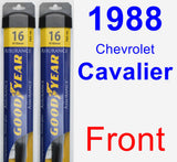 Front Wiper Blade Pack for 1988 Chevrolet Cavalier - Assurance