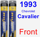 Front Wiper Blade Pack for 1993 Chevrolet Cavalier - Assurance