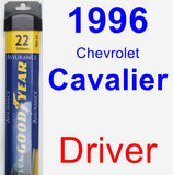 Driver Wiper Blade for 1996 Chevrolet Cavalier - Assurance