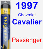 Passenger Wiper Blade for 1997 Chevrolet Cavalier - Assurance