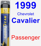 Passenger Wiper Blade for 1999 Chevrolet Cavalier - Assurance