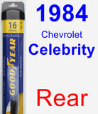 Rear Wiper Blade for 1984 Chevrolet Celebrity - Assurance