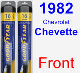 Front Wiper Blade Pack for 1982 Chevrolet Chevette - Assurance