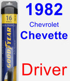 Driver Wiper Blade for 1982 Chevrolet Chevette - Assurance