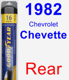Rear Wiper Blade for 1982 Chevrolet Chevette - Assurance