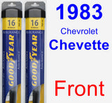Front Wiper Blade Pack for 1983 Chevrolet Chevette - Assurance