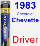 Driver Wiper Blade for 1983 Chevrolet Chevette - Assurance