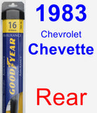 Rear Wiper Blade for 1983 Chevrolet Chevette - Assurance