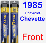 Front Wiper Blade Pack for 1985 Chevrolet Chevette - Assurance