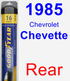 Rear Wiper Blade for 1985 Chevrolet Chevette - Assurance