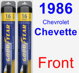Front Wiper Blade Pack for 1986 Chevrolet Chevette - Assurance