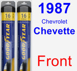 Front Wiper Blade Pack for 1987 Chevrolet Chevette - Assurance
