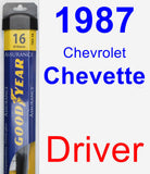 Driver Wiper Blade for 1987 Chevrolet Chevette - Assurance