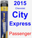 Passenger Wiper Blade for 2015 Chevrolet City Express - Assurance