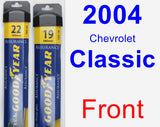 Front Wiper Blade Pack for 2004 Chevrolet Classic - Assurance