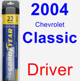 Driver Wiper Blade for 2004 Chevrolet Classic - Assurance
