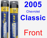 Front Wiper Blade Pack for 2005 Chevrolet Classic - Assurance