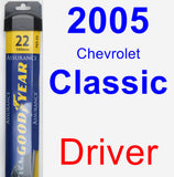 Driver Wiper Blade for 2005 Chevrolet Classic - Assurance