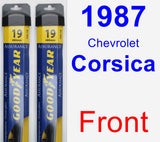 Front Wiper Blade Pack for 1987 Chevrolet Corsica - Assurance