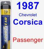 Passenger Wiper Blade for 1987 Chevrolet Corsica - Assurance