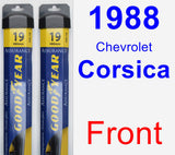 Front Wiper Blade Pack for 1988 Chevrolet Corsica - Assurance