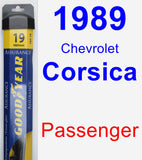 Passenger Wiper Blade for 1989 Chevrolet Corsica - Assurance
