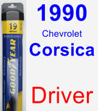 Driver Wiper Blade for 1990 Chevrolet Corsica - Assurance