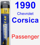 Passenger Wiper Blade for 1990 Chevrolet Corsica - Assurance