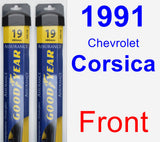 Front Wiper Blade Pack for 1991 Chevrolet Corsica - Assurance