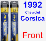 Front Wiper Blade Pack for 1992 Chevrolet Corsica - Assurance