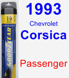Passenger Wiper Blade for 1993 Chevrolet Corsica - Assurance
