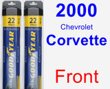 Front Wiper Blade Pack for 2000 Chevrolet Corvette - Assurance