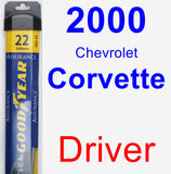 Driver Wiper Blade for 2000 Chevrolet Corvette - Assurance