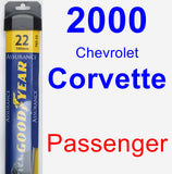 Passenger Wiper Blade for 2000 Chevrolet Corvette - Assurance