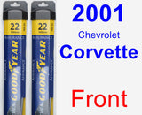 Front Wiper Blade Pack for 2001 Chevrolet Corvette - Assurance