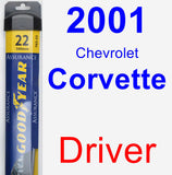 Driver Wiper Blade for 2001 Chevrolet Corvette - Assurance
