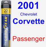 Passenger Wiper Blade for 2001 Chevrolet Corvette - Assurance