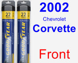 Front Wiper Blade Pack for 2002 Chevrolet Corvette - Assurance