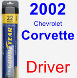 Driver Wiper Blade for 2002 Chevrolet Corvette - Assurance