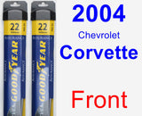 Front Wiper Blade Pack for 2004 Chevrolet Corvette - Assurance