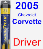Driver Wiper Blade for 2005 Chevrolet Corvette - Assurance