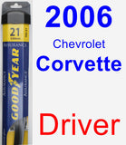 Driver Wiper Blade for 2006 Chevrolet Corvette - Assurance