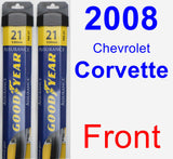 Front Wiper Blade Pack for 2008 Chevrolet Corvette - Assurance