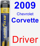 Driver Wiper Blade for 2009 Chevrolet Corvette - Assurance