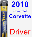 Driver Wiper Blade for 2010 Chevrolet Corvette - Assurance