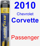 Passenger Wiper Blade for 2010 Chevrolet Corvette - Assurance
