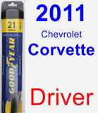 Driver Wiper Blade for 2011 Chevrolet Corvette - Assurance
