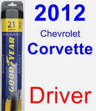 Driver Wiper Blade for 2012 Chevrolet Corvette - Assurance