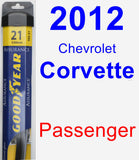 Passenger Wiper Blade for 2012 Chevrolet Corvette - Assurance